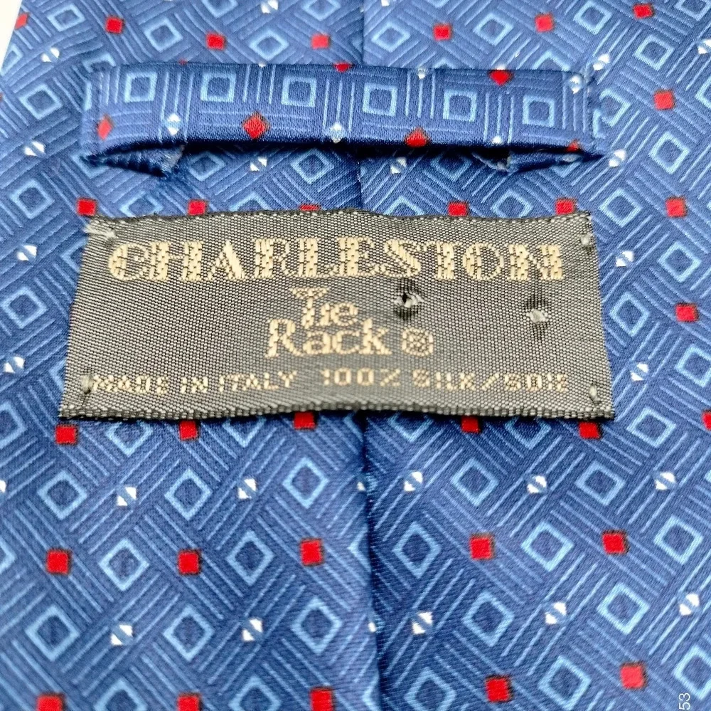 Tie Rack charleston pattern red